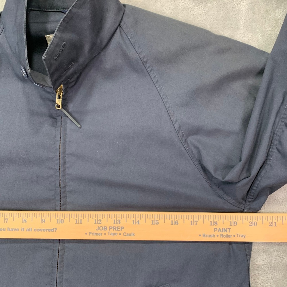 Vintage London Fog Navy Harrington Jacket 38R Drizzler Retro Mod Zip - Picture 6 of 14